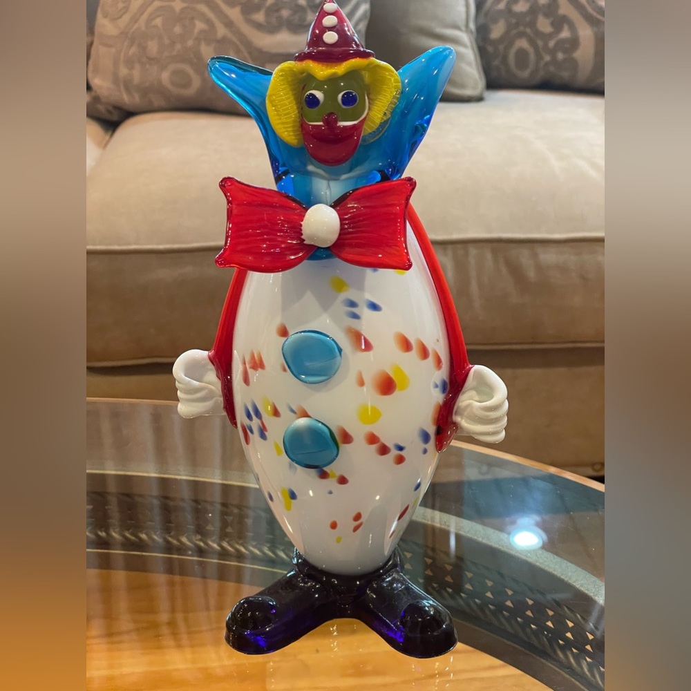 Antique Large Murano Glass Clown